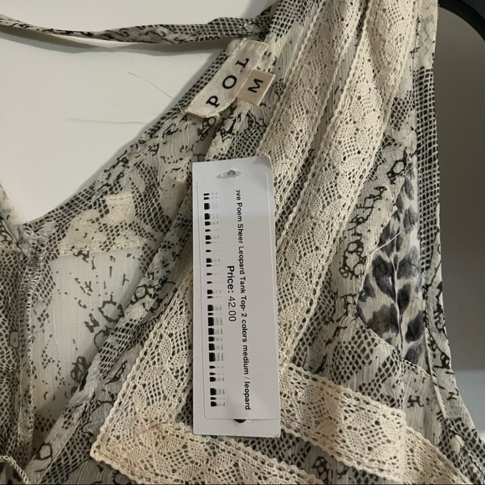 Apricot Lane Sheer Lace Tank - Picture 3 of 6